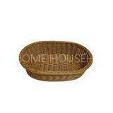 Not Fade Washable PP Rattan Oval Bread Basket For Supermarket thumbnail-1