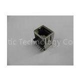 Integrated Rj45 Single Port, Tab Down RJ45 Gigabit Connector Without Led for Optical Transceive Appl thumbnail-1