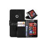 Black / Red Leather Mobile Phone Case / Smart Phone Cases / Luxury Wallet Cover