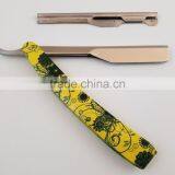 Professional Barber Straight Cut FLORAL STAINLESS STEEL SALOON SHAVING Razor