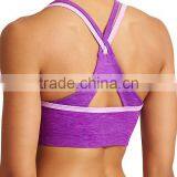 Custom Factory OEM Service Yoga Wear Sexy Polyester Spandex X Back Sports Bra thumbnail-4