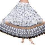 2017 Indian Handmade Designer Cotton Block Print Long Skirt thumbnail-3
