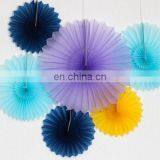 Colorful DIY Bridal Decoration Flower Paper Fan thumbnail-1