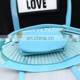 Striped Transparent Shoulder Bags Women Clear Handbag Summer Beach Bag thumbnail-2