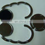 Folding Round Shape Popular Blank Purse Hanger Add Your Own Logo With Velvet Pouch