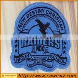 Garment canvas woven fabric school badges with your logo
