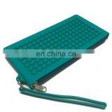 Round Shape Embossed Design Waterproof Zipper Cosmetic Purse Women Travelling Bag Wrist Let Wallet thumbnail-6