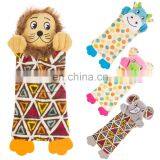 Wholesale Eco Friendly Custom Squeaker Private Label Designer Pack Set Small Handmade Stuffed Pet Dog Plush and PP Bag Toy thumbnail-1