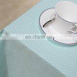 Factory Direct Supply Custom Waterproof Tablecloth Mint Green Pure Fresh Jacquard Party Table Cloth for Home Wedding Restaurant thumbnail-5