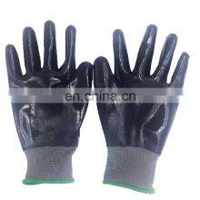 Waterproof Black Nitrile Gloves With Fully Dipping thumbnail-4