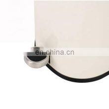 Домашний индивидуально изготовленный цветной нержавеющий стальной мусорный бак объемом 6 л с мягким закрытием, круглой формы, педальный контейнер для ванной комнаты thumbnail-3