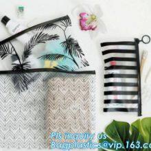 Виниловый косметический сумочек с повторно закрывающейся застежкой, печатанный виниловый косметический сумочек для путешествий с молнией, ПВХ сумочка с молнией thumbnail-2