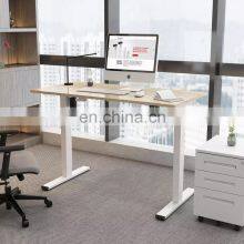 White Frame Dual Motor Ergonomic Office Standing Electric Height Adjustable Computer Desk thumbnail-5