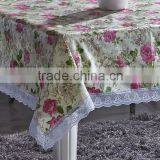 Printed Peva Elegant Wedding Tablecloth With Flannel Backing thumbnail-4