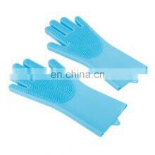 Heat Resistant Gloves, Cleaning Long Household Multifunctional Silicone Gloves thumbnail-3
