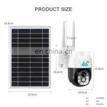 360 Wireless Surveillance PTZ IP Camera Solar Powered CCTV Security Cameras 4G Outdoor Solar Power Wifi Battery Camera V380 thumbnail-4