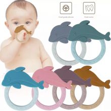 Wholesale Stretchable Folding New Material Silicone De Silicon Shark Shape Healthy Soft Silicone Kids Toy