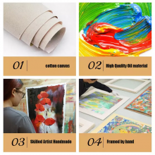 Hand-painted Abstract Canvas Oil Painting Wall Art Used for Home Decoration thumbnail-2