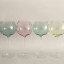 Customized Colorful Apple Shaped Stemware Wine Glass Goblet for Restaurant thumbnail-1