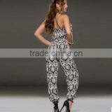 2015 Show Thin Printed Chiffon Jumpsuits Summer Clothes Pants Female Leisure Trousers OEM Service thumbnail-3