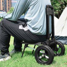 Portable Large Wheels Folding Hand Truck 2 Wheel Climbing Stairs Foldable Trolley Push Cart thumbnail-4