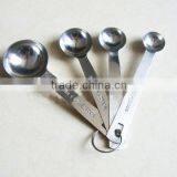 Factory Wholesale Stainless Steel 4-piece Measuring Spoon Set Measuring Cup & Spoons