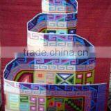 Woven Wool Tapestry / Woven Wool Rug / Woven Wool Wall Decor 63x45" Peru thumbnail-1