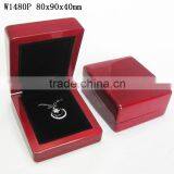 W1480P Whosale Pendant Jewelry Wooden Box High Glossy With Velvet Lined thumbnail-1
