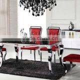 Modern square paper marble top dining table