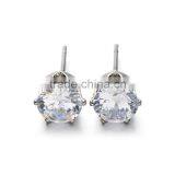 Bulk Wholesale Costume Jewelry Round Heart Square Shape Zircon Earrings Sets thumbnail-5