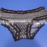 Hot Sell Sexy Underwear Young Lady Panty,lace Waistband and Stripe Covering Panty thumbnail-5