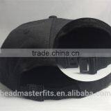 Custom Cheap 7 Panel Wool Flat Brim Leather Patch Snapback Cap thumbnail-3