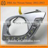 Best Selling LED DRL Fog Light for Nissan Sunny Excellent Quality LED Daylight for Nissan Sunny 2012-2013