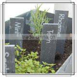 Laser logo cutting edge slate planter tags