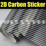 High Quality 2D glossy carbon fiber vinyl film 1.27*30m