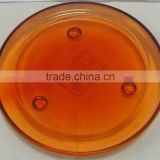 colorful glass candle plate with competitive price