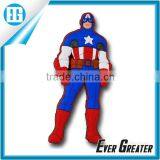 Customized Colorful Promotional Pvc Fridge Magnet Cartoon Magnet Captain America