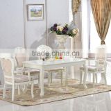 Classic upscale 1 Dining Table and 6 seater wooden dining table and chairs