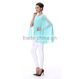 2016 Ocean Green Top Quality Cape Top With Belt For Girls in China thumbnail-3