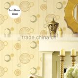 affordable heavy embossed vinyl coated wallpaper, curry yellow modern circle wall decal for home walls , awesome wall decal