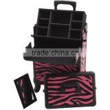 4-Wheel 2-in-1 Rolling Makeup Case With Easy-Slide and Extendable Trays, Includes Removable Tray and Extra Lid, 31-Inch, Smooth thumbnail-5