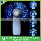 New Mini Cooling Flashing Led Messages Fan Handle Fan With Logo For Kids