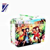 Metal Tin Box With Lock and Handle Rectangular Lunch Tin Box