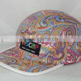 New Style Custom Floral 5 Panel Hat thumbnail-5