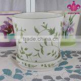 Modern Ceramic Vases With Leaf Design