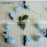 Hot Sale Artificial Polyster 41" Flower& Egg Garland For Christmas And Home Decoration