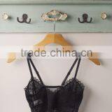 90% Viscose Deep Red Sheer Lace Cami Bra Sale thumbnail-4