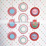 Paper Christmas Crafts Christmas Rosette Banner Decoration