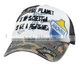 Printing and Embroidery 100% Cotton Baseball Mesh Cap