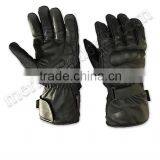 Black Leather Motorbike Gloves thumbnail-1